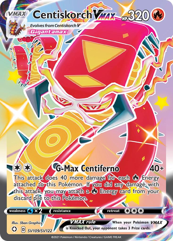 Shining Fates Centiskorch VMAX Pokémon card